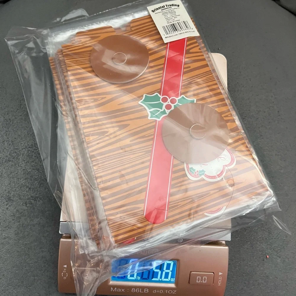 Holiday Log Favor Boxes - 12 Pc.